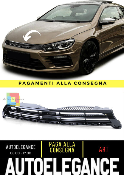 Calandra Nero Lucido per VW Scirocco 2.0 R 09-14 Pre-Facelift