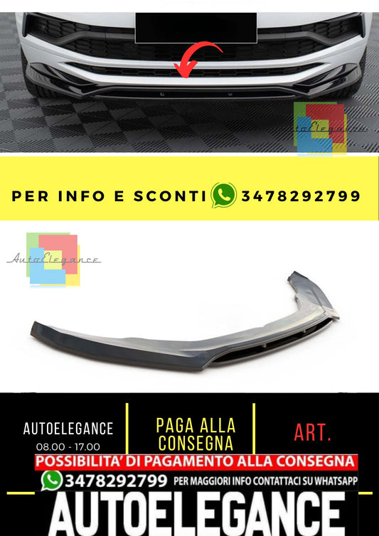 Kodiaq Mk1 Max Sportline RS Labbro Anteriore Pianoforte Nero Vuoto Plastica / 2017 - 2021