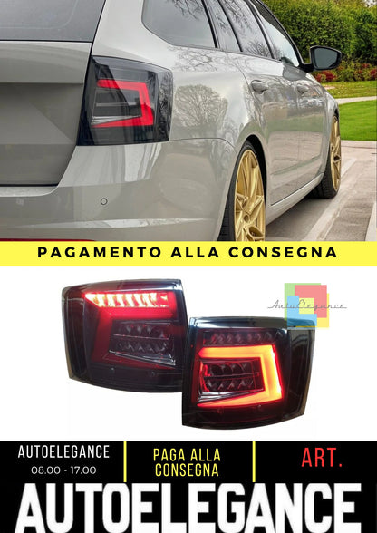Fanali Posteriore LED per Ford Transit Custom dal 2012 Fanale Posteriore Nero Luci Posteriore