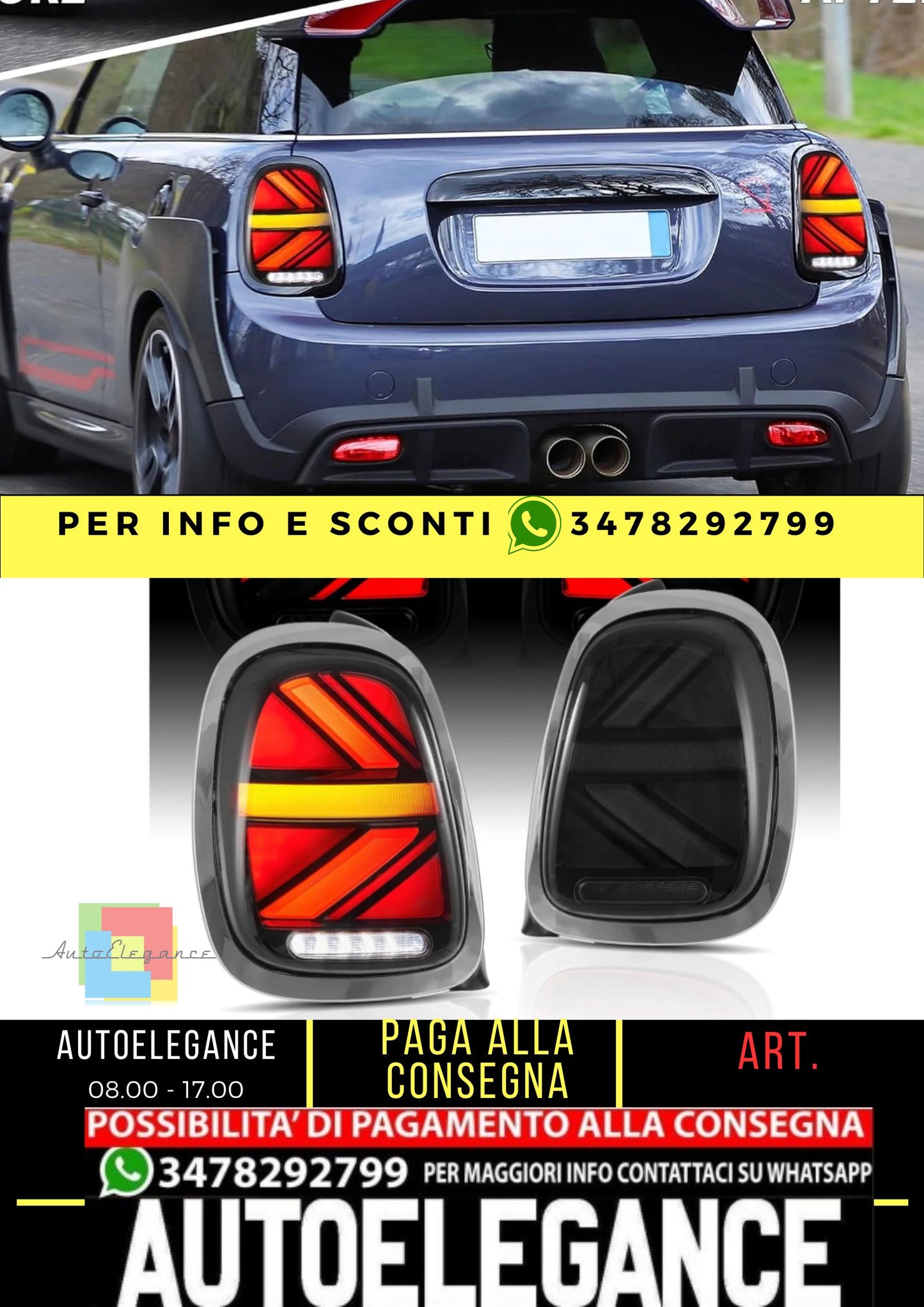 Full LED fanali posteriori per BMW Cooper Hatch Mini F-Series 2014-2019 (F55/F56/F57)