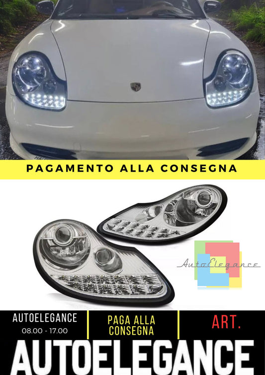 Fari per Porsche Boxster 986 anno 96-04 frecce LED cromate luce di posizione LED