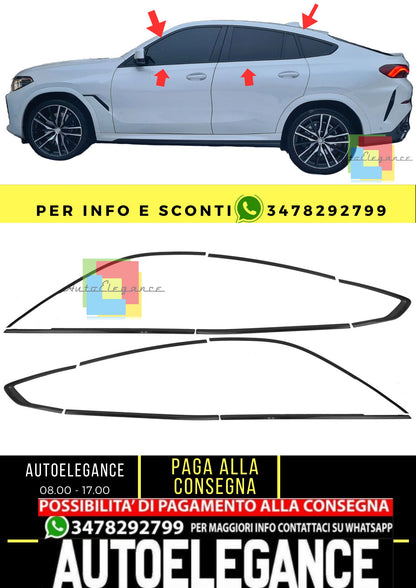 Copri fienstrini nero set di finiture BBMW X6 G06 dal 2019