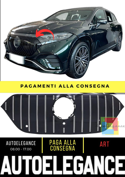 Griglia GT Panamericana adatta per Mercedes EQS SUV W296 X296 Silver nera