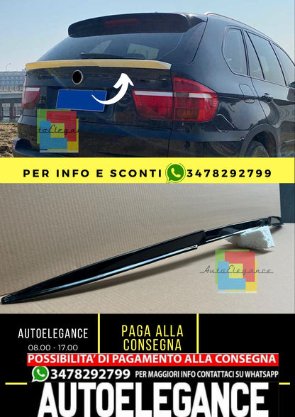 BMW X5 E70 2006-2013 BAGAGLIAIO SPOILER nero opaco