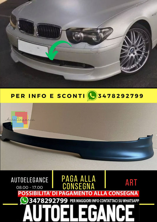 Spoiler anteriore sotto paraurti per BMW 7 E65 / E66 2001 - 2005 Plastique ABS