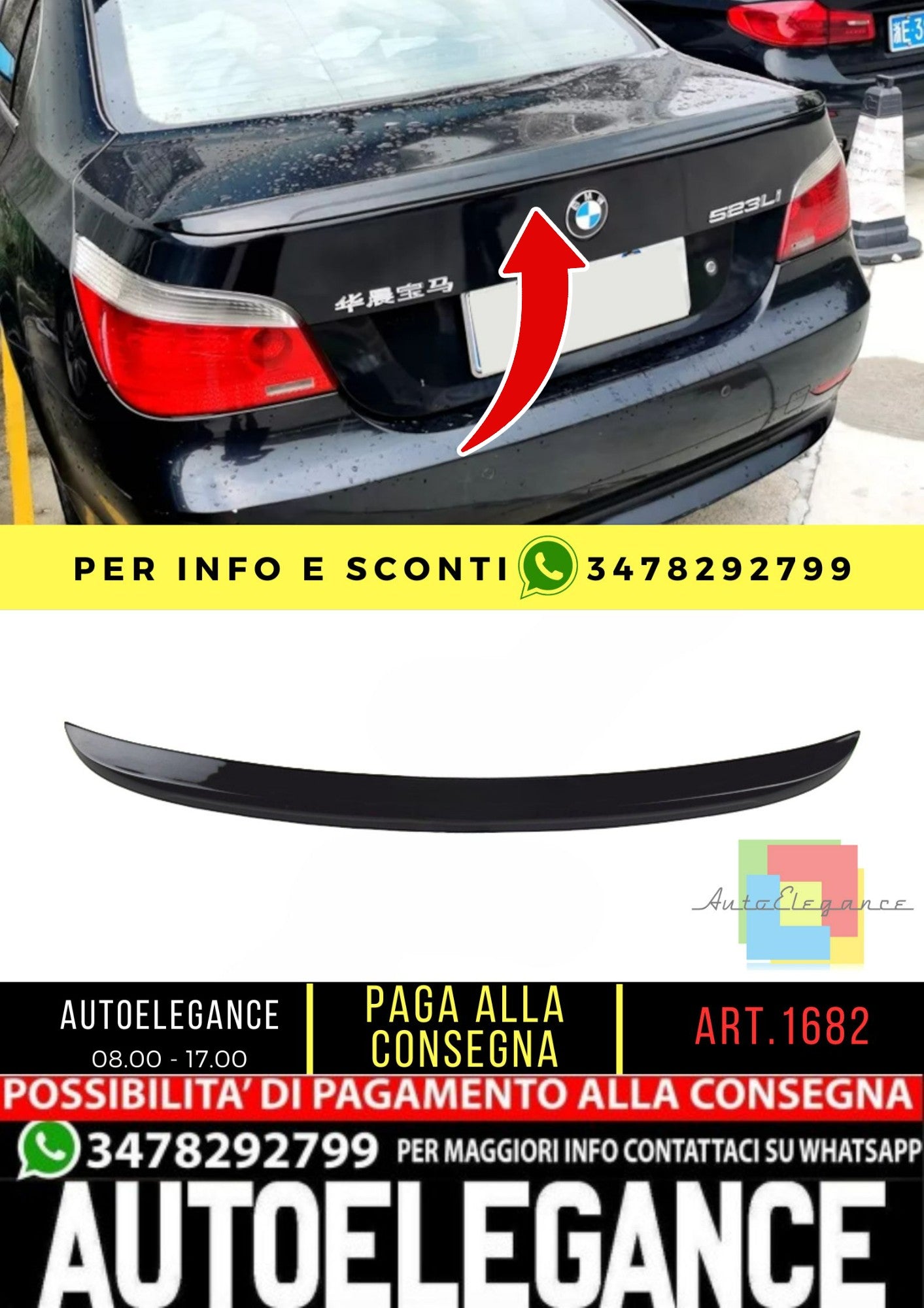 🔥SPOILER adatto per BMW 5 E60 2003-2010