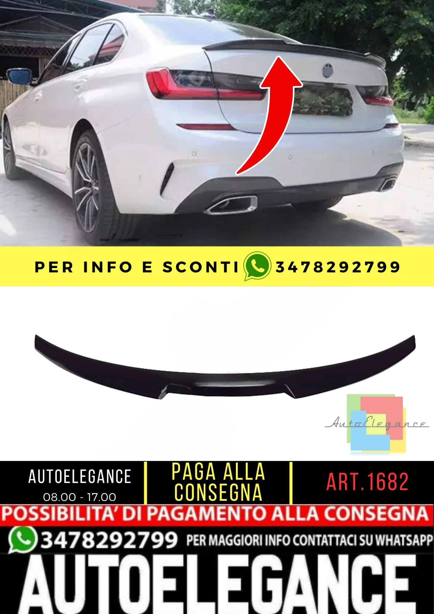 🔥SPOILER adatto per BMW 3 G20 2018+ Sedan