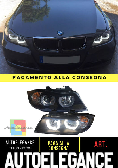 FANALE XENO PER BMW E90 E91 05-08 NERO PER D1S HID LUCE DIURNA OTTICA