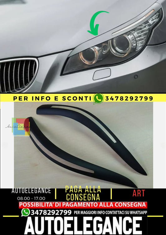 Sopracciglia per BMW 5 E60/E61 2003-2010 Plastique ABS , NEUF