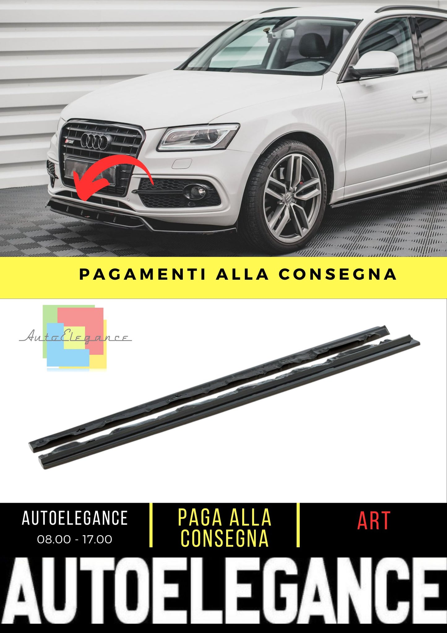 Side Skirts Diffusers Audi SQ5 Mk1 (8R)