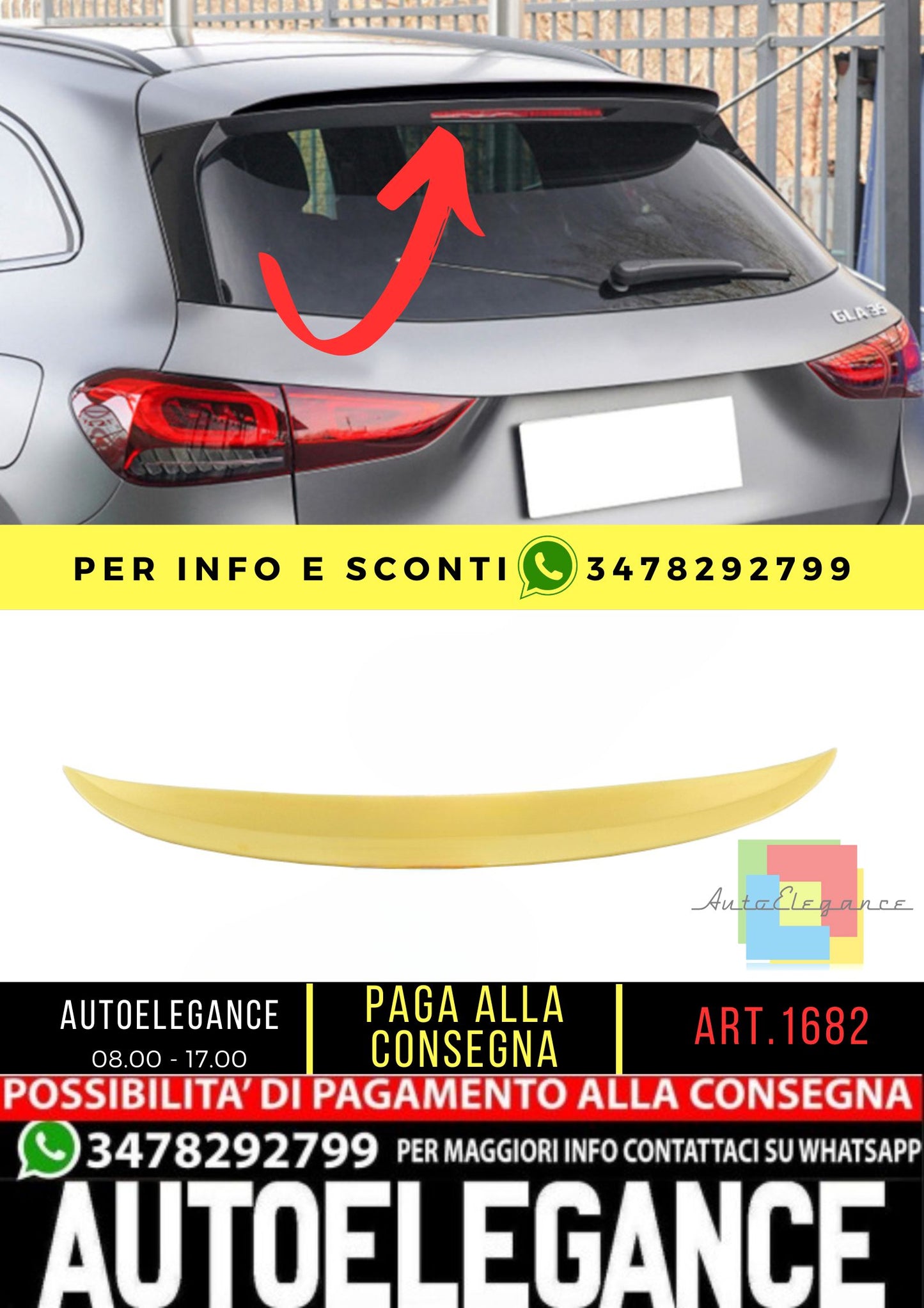 🔥SPOILER adatto per Mercedes GLA X157