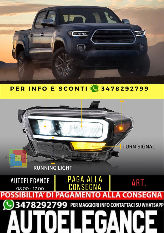 Matrix Projector and Full LED Headlights for Toyota Tacoma 2015-UP (Pre-sale product. Matrix LED and Full LED styles to choose from)