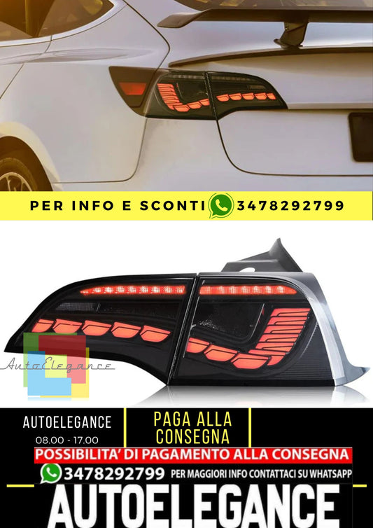 Fanali posteriori a LED per Tesla Model 3/Y 2017-2023 Ambra Indicatore di direzione