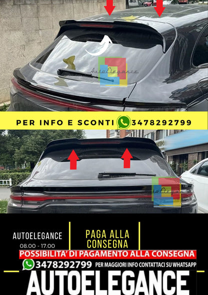 Porsche Macan 2014-2024 SPOILER TETTO nero opaco