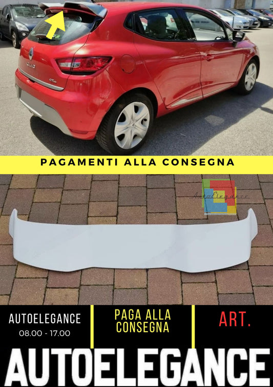 RS CUP STYLE REAR WING SPOILER FOR RENAULT CLIO 4 STANDARD MODELS 