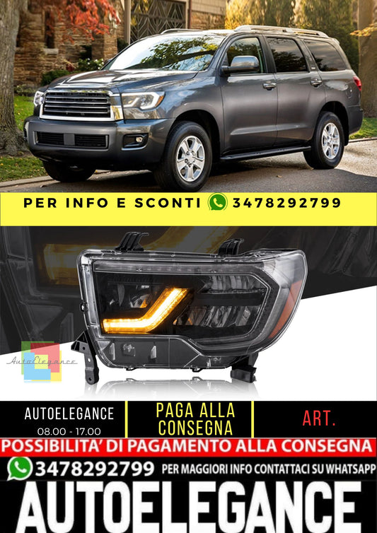 Fari Full LED per Toyota Tundra 2007-2013 Sequoia 2008-2017