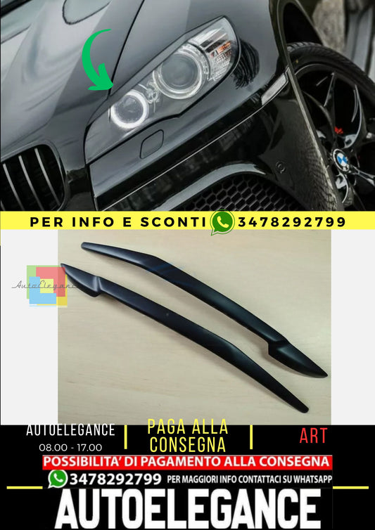Sopracciglia per BMW X6 E71 2008-2011 Plastique ABS , NEUF