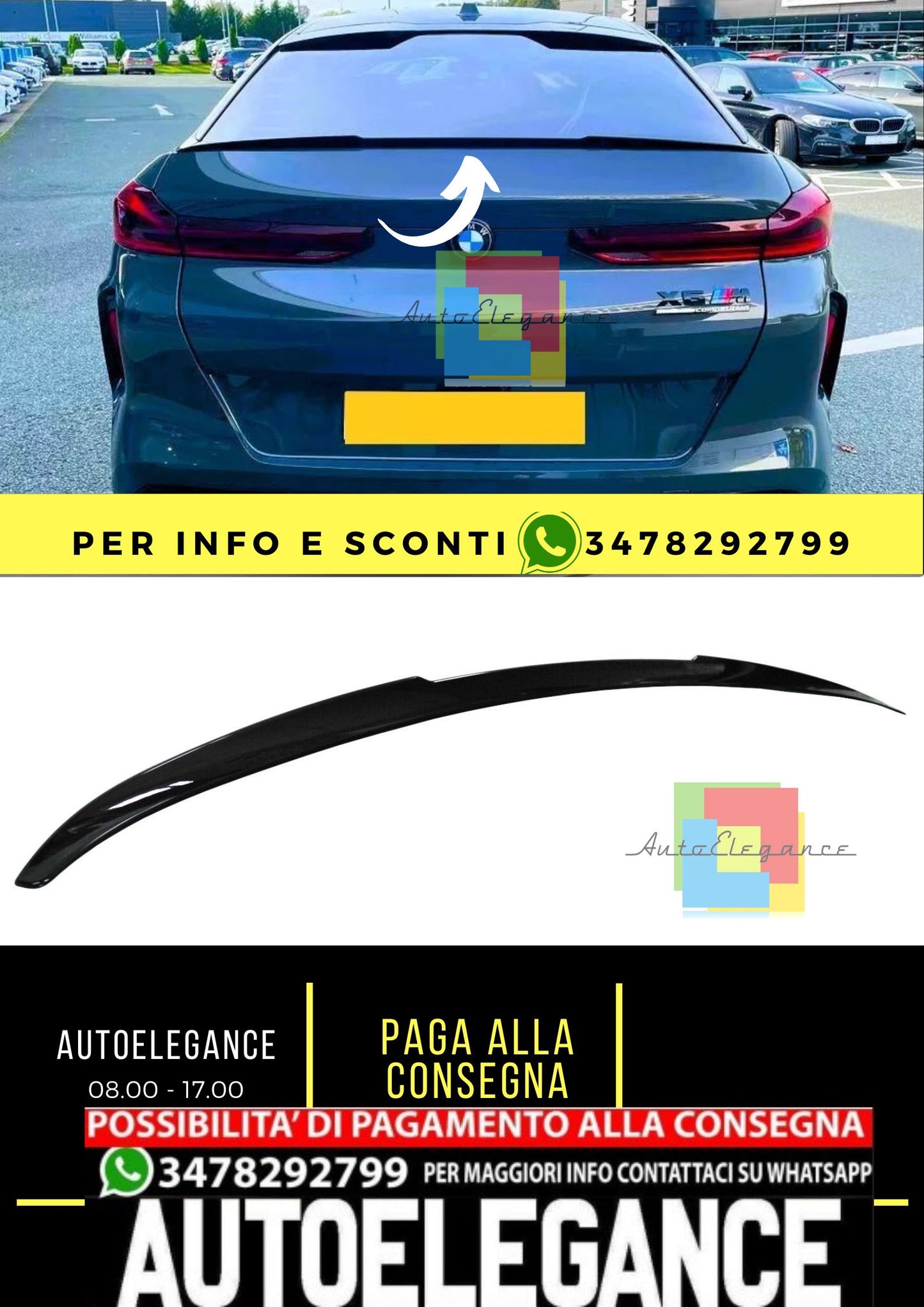 BMW X6 G06 2019+ BOOT SPOILER