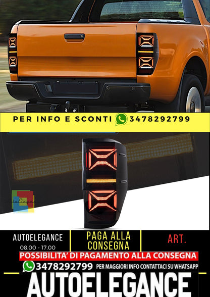 Luci posteriori a LED per Ford Ranger T6 2012-2018 (PX MKII, Base, XL, XLT, Limited) (non per modelli USA)