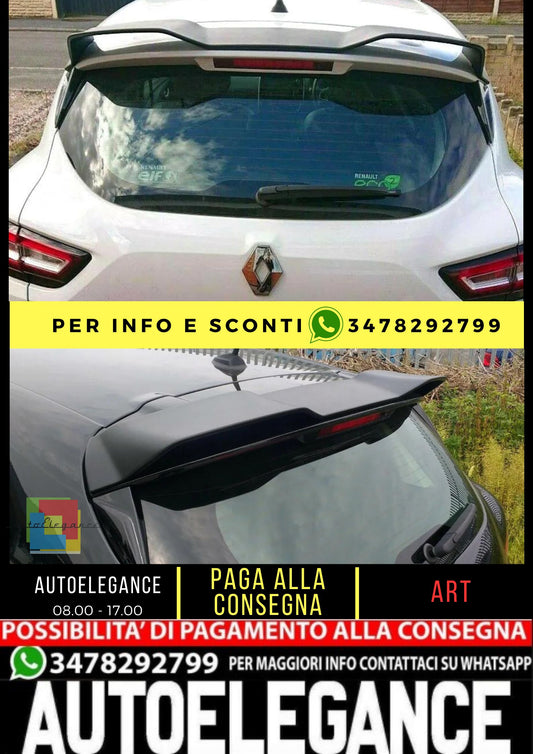 💯SPOILER ADATTO PER RENAULT CLIO MK4 PER MODELLO STANDARD (2012-2019)💯