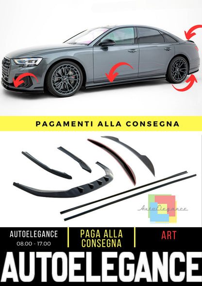 Set di splitter compatibili con Audi S8 D5 Facelift