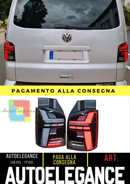 Luci posteriori Full LED per VW T5 Bus 03-09 nero fumo portellone posteriore
