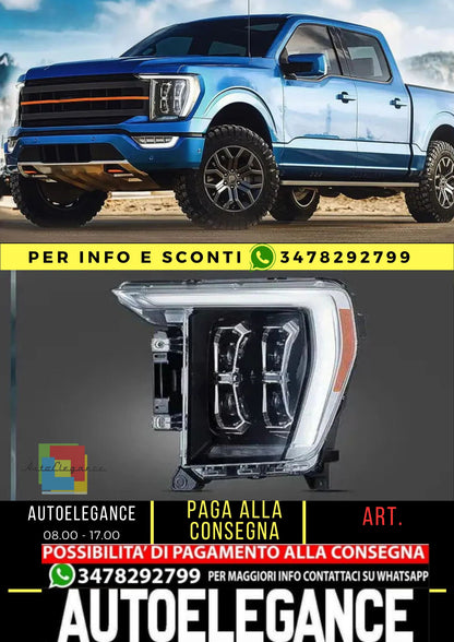 Fari a proiettore LED adatti per Ford F150 2021 2023 14a generazione F-150 Raptor 2021-2023