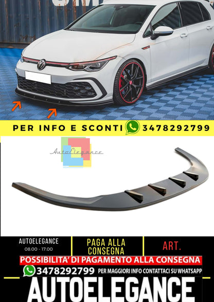 Golf 8 GTI Max V1 Labbro Anteriore Piano Nero Vuoto Plastica / 2020 - in poi