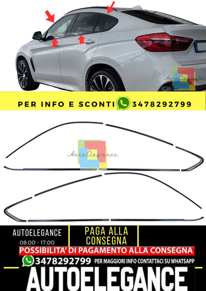 Copri fienstrini nero set di finiture BMW X6 F16 14-19