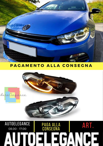 Faro proiettore full led per vw scirocco 3 08-18 indicatore di direzione dinamico alogeno