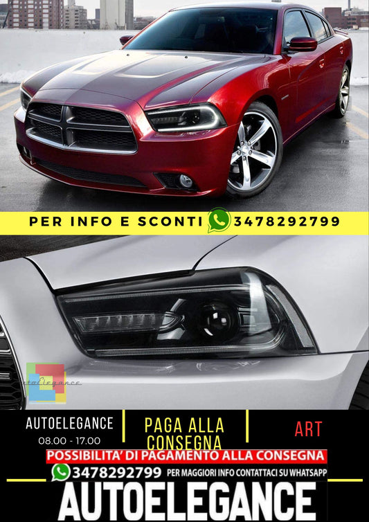Fari per proiettori a doppio raggio per Dodge Charger 2011-2014 (con set di lampadine D2H HID. Versioni con guida a destra e a sinistra)