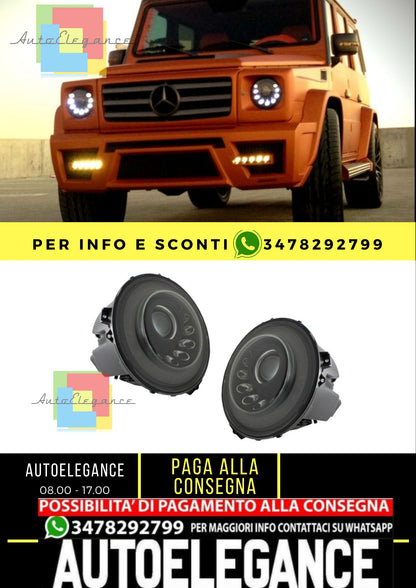 Fari a LED adatti per Mercedes Classe G W463 (2005-2017) Bi-Xenon M-Look Segnale dinamico sequenziale