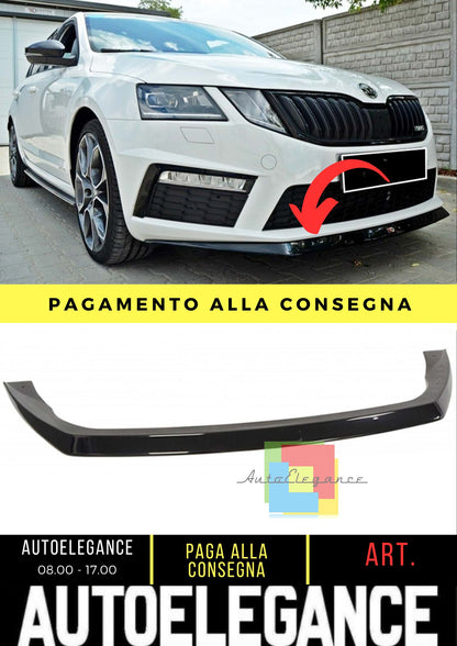 Octavia MK3 VRS Labbro Frontale Piano Nero Aspirapolvere Plastica 13-17
