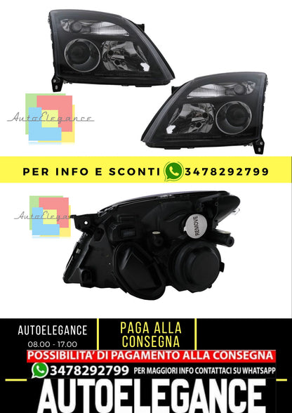 Headlights suitable for Opel Vectra C (04.2002-05.2005) Black 