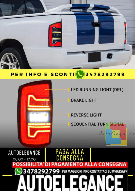 Fanali posteriori a LED per Dodge Ram 1500 2500 3500 2002-2008
