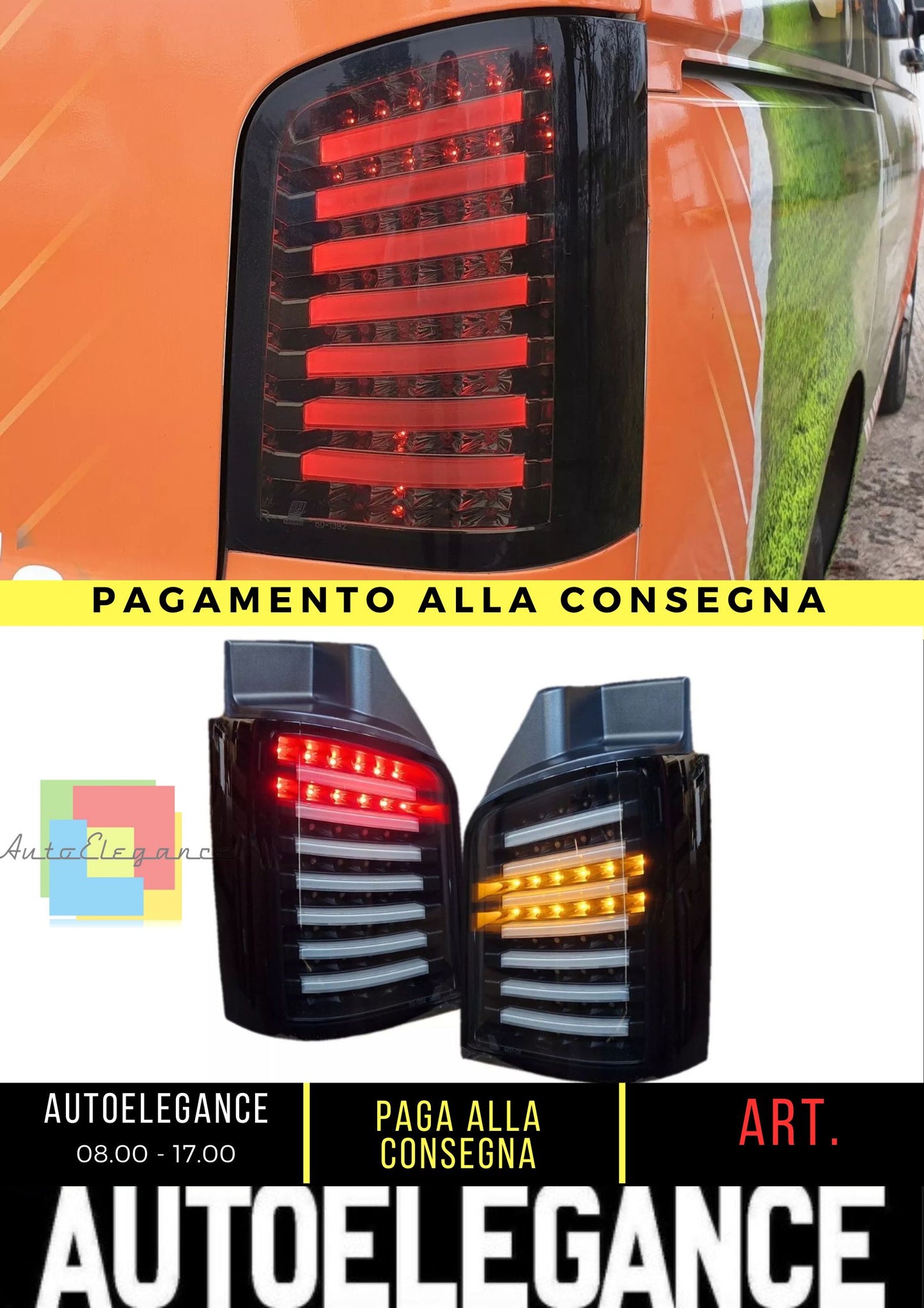 Luci posteriori LED luci posteriori per VW T5 bus 03-09 nero lobbano posteriore sinistro destro