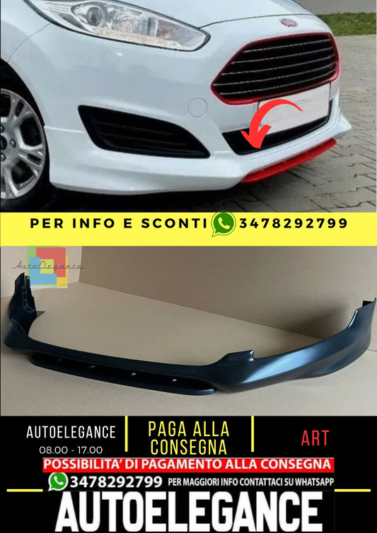 Spoiler anteriore sotto paraurti per FORD FIESTA MK7 2012 ABS Plastica "ST Lin