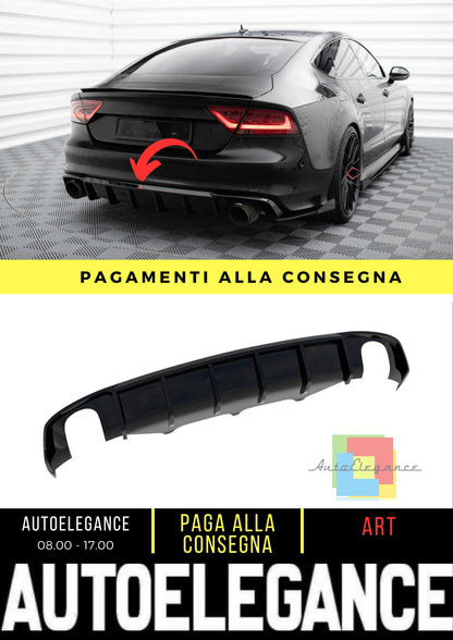 Diffusore posteriore compatibile con Audi A7 S-Line C7