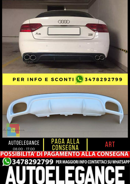 🤍DIFFUSORI ADATTO PER AUDI A5 COUPE CABRIO S-LINE 2007-2011 RS LOOK🤍