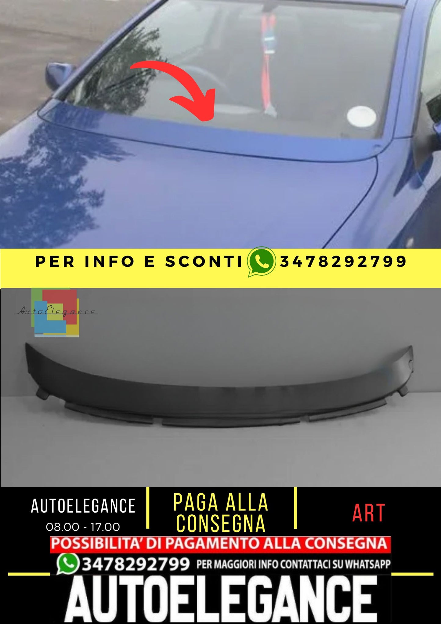 Estensione del cofano per VAUXHALL / OPEL ASTRA G 98-04 Estensione del cofano