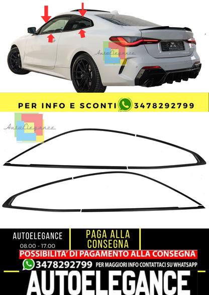 Copri fienstrini nero set di finiture BMW Serie 4 G22 Coupé dal 2020