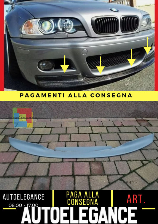 BMW E46 M3 - FRONT SKIRT, SPOILER, LIP, SPLITTER - CSL look +++NEW