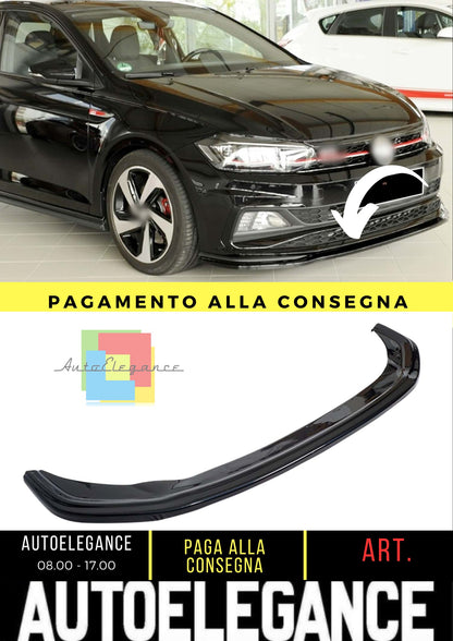 Polo Mk6 GTI Rieger Max Labbro Anteriore Piano Nero Vuoto Plastica 2018