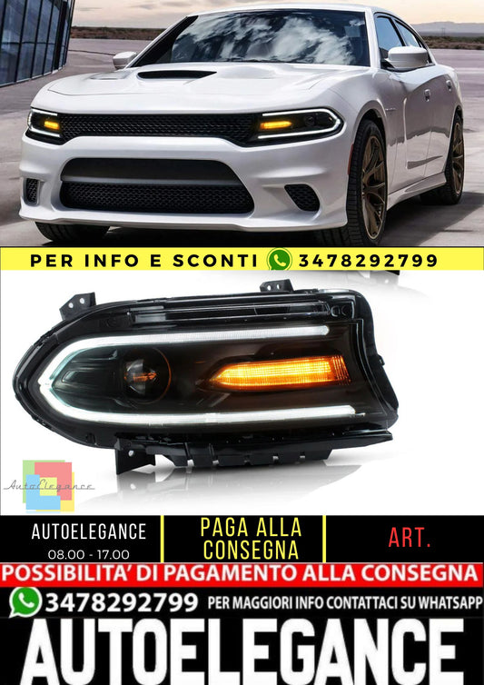 Fari per proiettori Dual Beam per Dodge Charger 2015-UP (venduti in coppia, lato sinistro e destro)