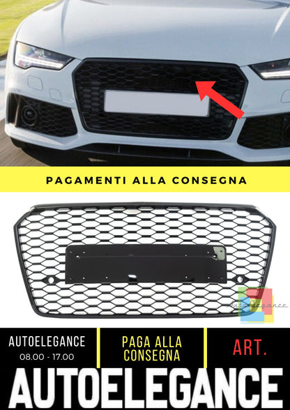 Griglia adatto per Audi A7 (4G) Sportback Facelift (2015-2018) RS7 Look