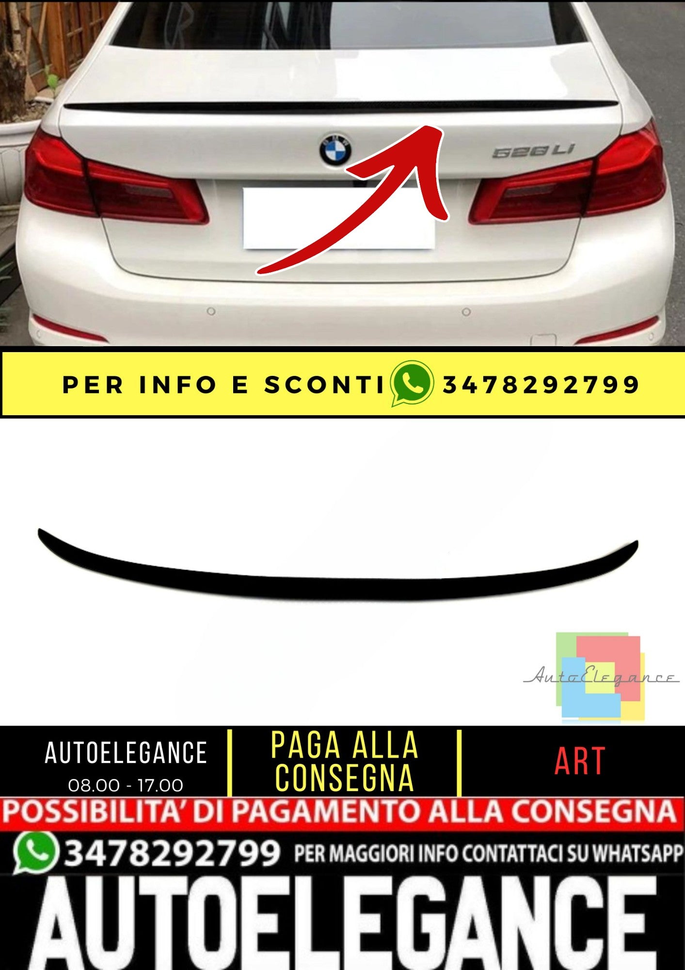 🔥SPOILER suitable for BMW 5 G30 G38 2017+ Sedan🔥 