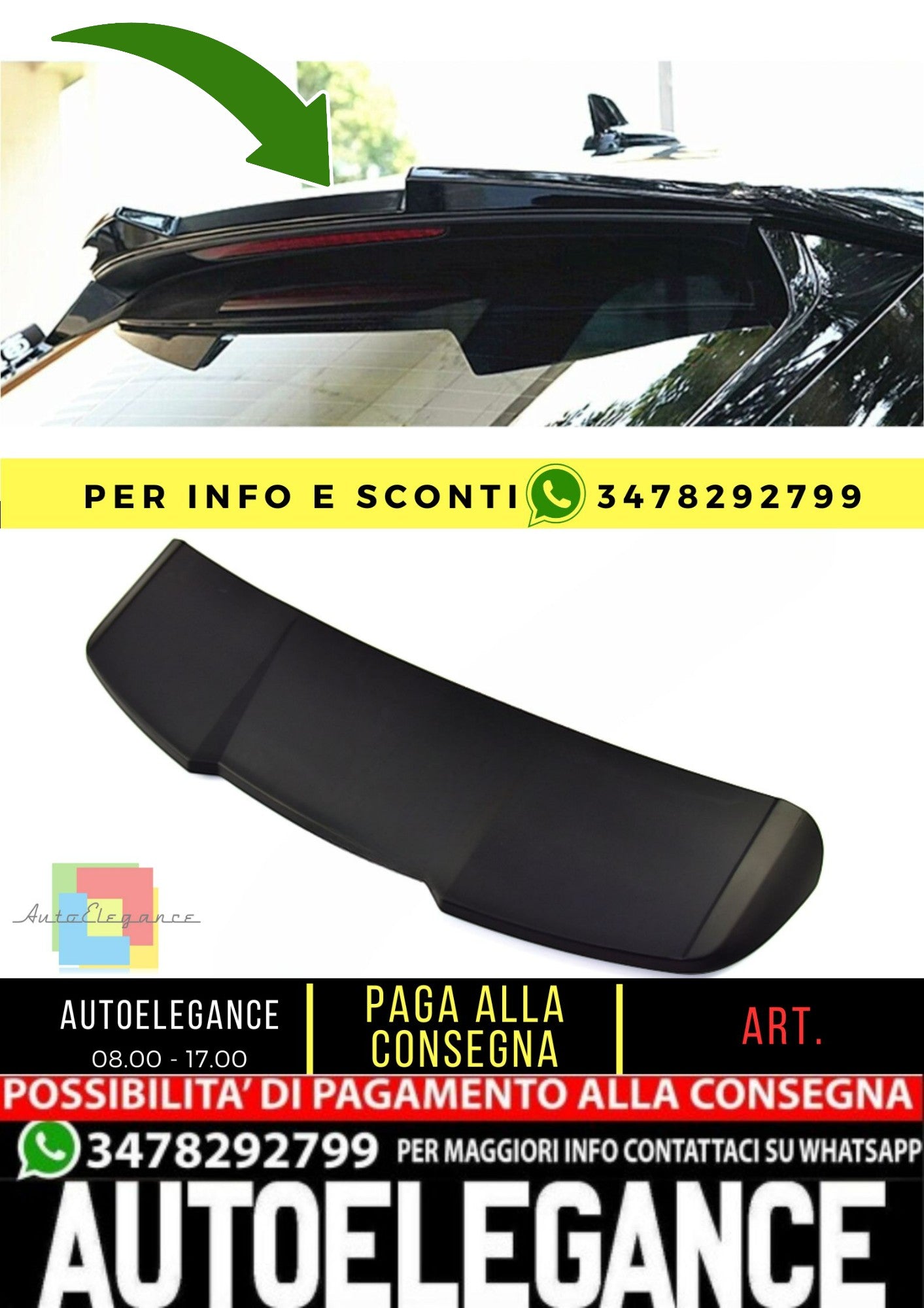 🔥SPOILER adatto per AUDI A6 C8 AVANT 2018+🔥