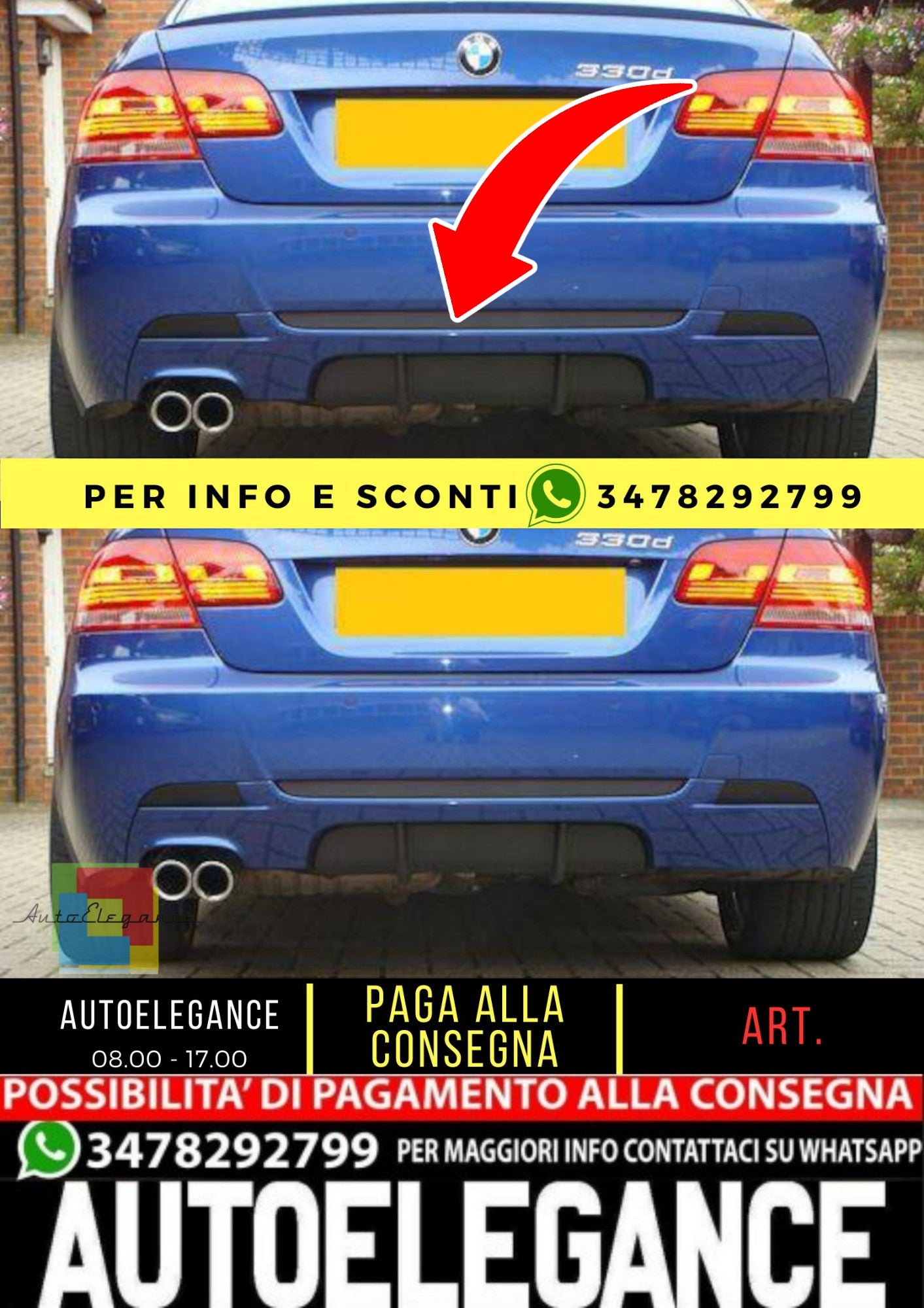 🔥DIFFUSORI adatto per BMW 3 E92 E93 2007-2013🔥