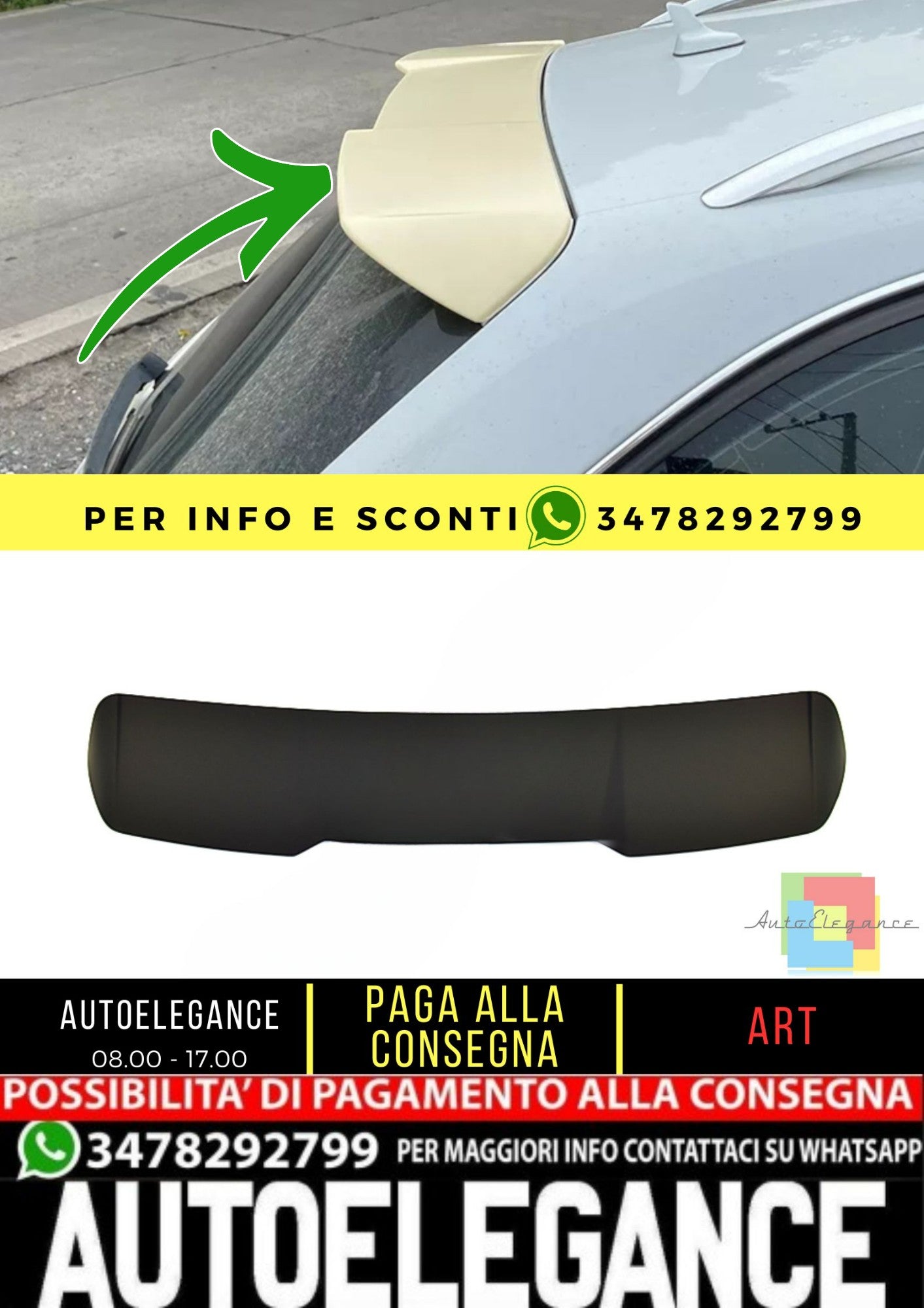 🔥SPOILER adatto per Audi A4 B8 2007-2015🔥