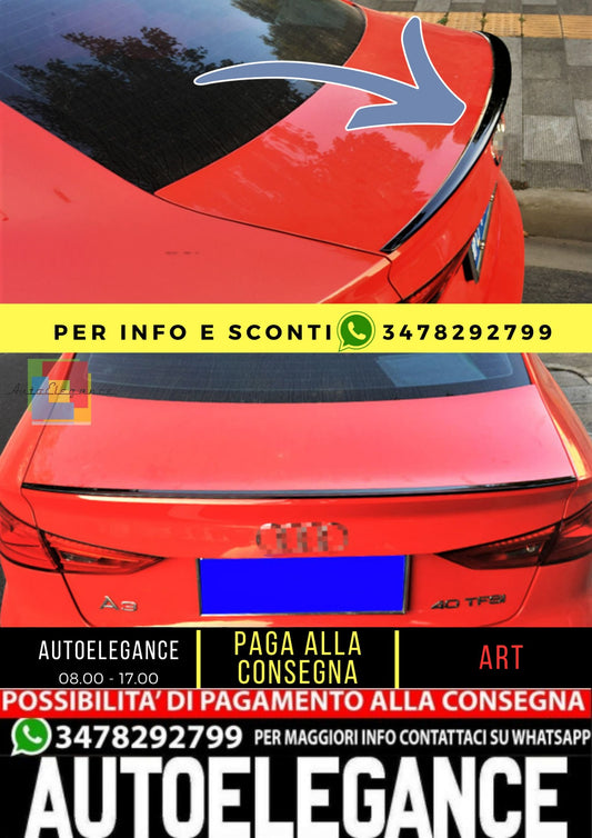 🔥SPOILER adatto per AUDI A3 8V Sedan 2012-2020🔥